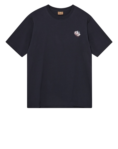 Mos Mosh Gallery - MMGMotion Flower T-shirt - Salute Navy